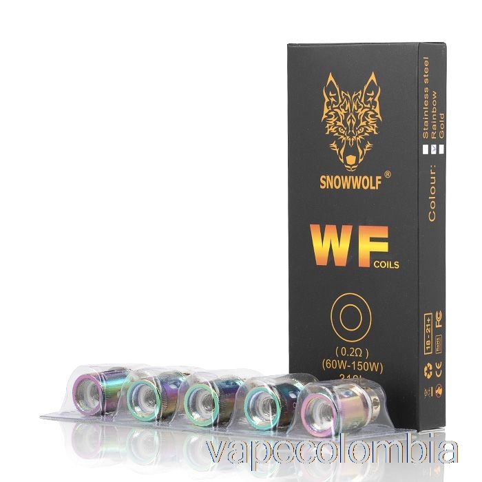 Kit De Vape Completo Resistencias De Repuesto Snowwolf Wolf Wf Bobinas De 0.2ohm Wf (arco Iris)